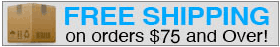 Free Shipping on orders $75 and over!